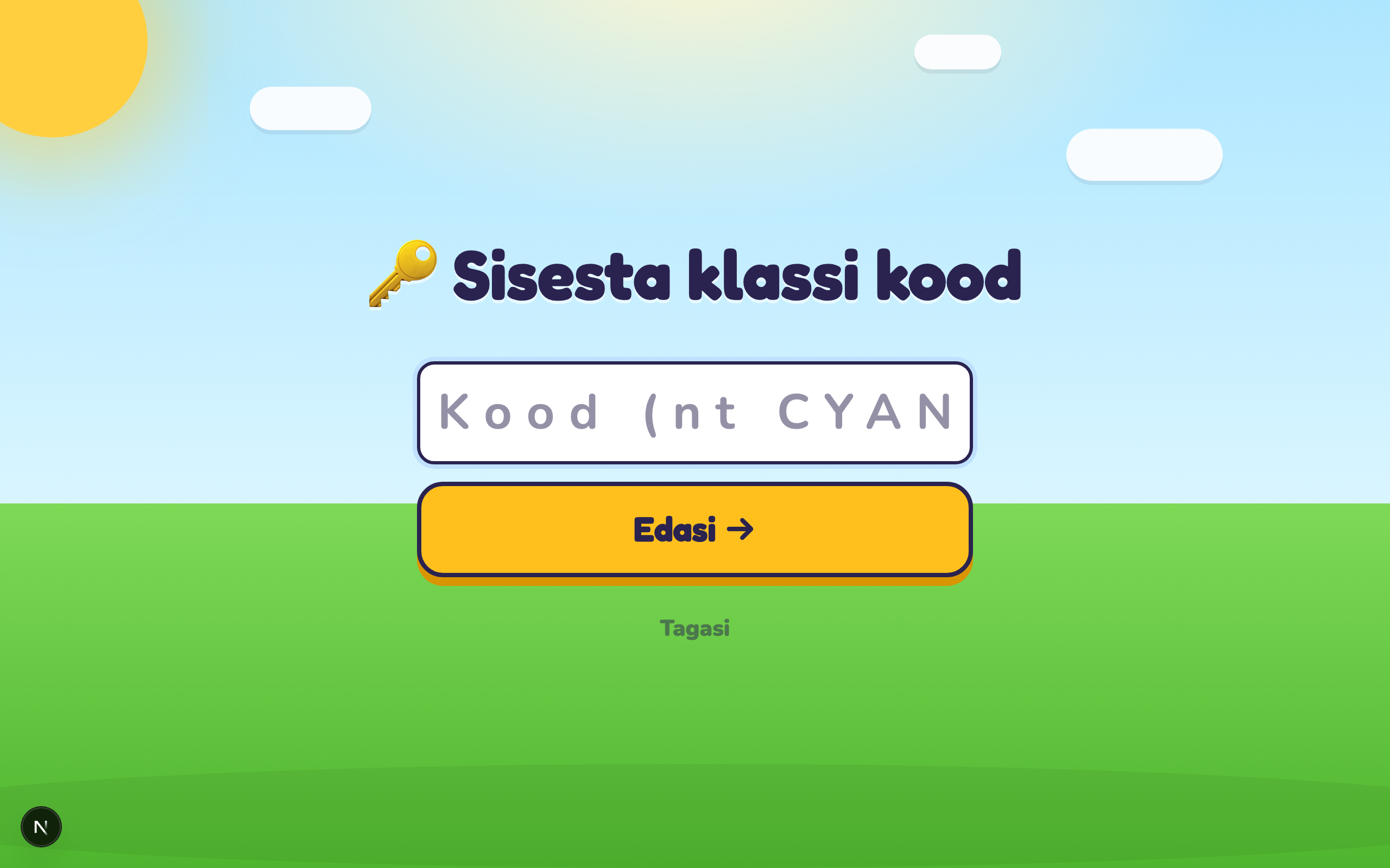 Sisesta klassi kood